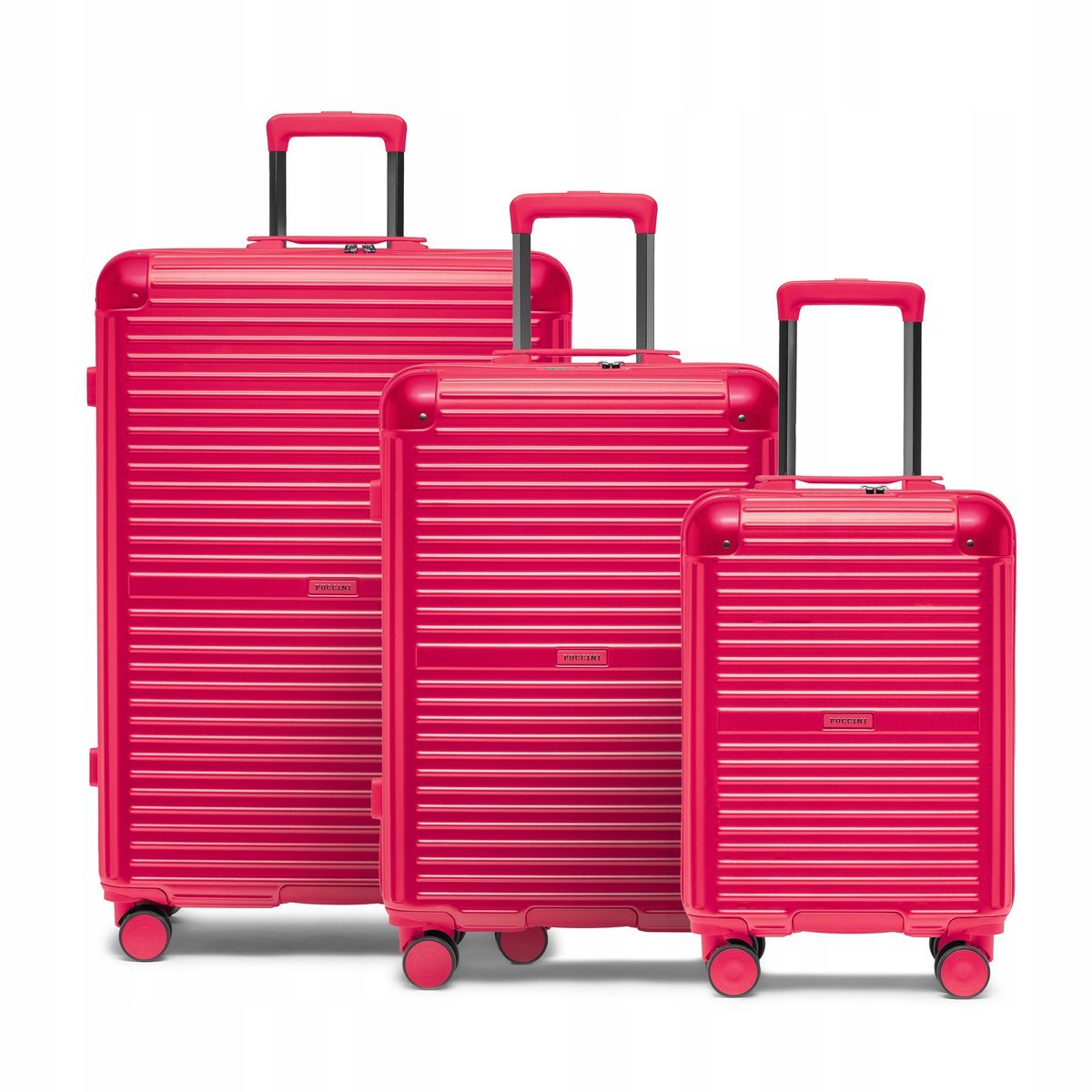 PUCCINI Zestaw WALIZEK Podróżnych Poliwęglan PC Komplet Twarde 3w1 PC034-3