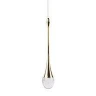 Lampy sufitowe - Nowoczesna lampa zwis DALMA AZ6006 Azzardo LED 4W 3000K przezroczysty złoty - miniaturka - grafika 1