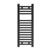 Grzejniki łazienkowe - GRZEJNIK ŁAZIENKOWY CZARNY DRABINKOWY 80x30 cm KALORYFER NOWOCZESNY BERGEN - miniaturka - grafika 1