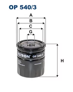 Filtron OP 540/3 FILTR OLEJU ALFA ROMEO GIULIETTA 10-, CITROEN JUMPER 15-, FIAT 500X 15-, PEUGEOT 508 18-, BOXER 15-, EXPERT -16 - Filtry oleju - miniaturka - grafika 1