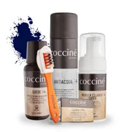 Środki do obuwia i ubrań - Do Czyszczenia Impregnacji Odświeżania Granatowego Nubuku Zestaw 5w1 - miniaturka - grafika 1