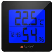 Termometry kuchenne - Termometr Elektroniczny Stacja + Higrometr 5W1 Lcd Ruhhy - miniaturka - grafika 1