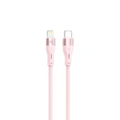 Kable USB - Tellur Silicone Type-C To Type-C Cable, 3A, Pd60W, 1M, Pink - miniaturka - grafika 1