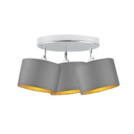 Lampy sufitowe - 3-punktowy plafon sufitowy do salonu DAKOTA GOLD - miniaturka - grafika 1