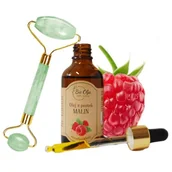 Olejki do mycia twarzy - Bio Olja olejek z pestek Malin + Roller jadeitowy ZESTAW - miniaturka - grafika 1