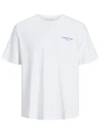 Koszulki męskie - Jack & Jones Koszulka w kolorze białym - miniaturka - grafika 1