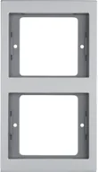 Klawisze i ramki - Berker Ramka potrójna podwójna pionowa K.5 aluminium - miniaturka - grafika 1