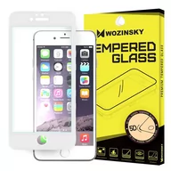 Szkła hartowane na telefon - Wozinsky PRO+ super wytrzymałe szkło hartowane 5D Full Glue na cały ekran z ramką iPhone 6S / 6 biały - miniaturka - grafika 1
