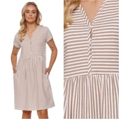 Piżamy ciążowe - Koszula do karmienia Doctor Nap 9928 stripes L - miniaturka - grafika 1
