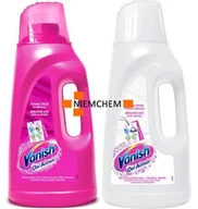 Środki do prania - Vanish Oxi Action Pink + White Odplamiacz Płyn 2 x 2L PL - miniaturka - grafika 1