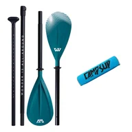 Pływanie - WIOSŁO DO DESKI SUP Kajakowe Aqua Marina DUAL-TECH 2W1 z BOJKĄ Niebieską - miniaturka - grafika 1