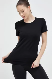 Koszulki sportowe damskie - Casall t-shirt treningowy kolor czarny - grafika 1