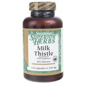 Suplementy naturalne - SWANSON Ostropest Plamisty standaryzowany 250 mg - 120 kapsułek - miniaturka - grafika 1