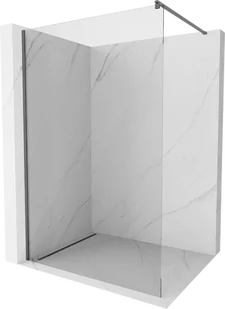 Mexen Kioto ścianka prysznicowa Walk-in 120 x 200 cm, transparent 8 mm, gun metal - 800-120-101-95-00 - Ścianki i drzwi prysznicowe - miniaturka - grafika 1