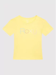 Koszulki i topy damskie - Roxy T-Shirt Short Sleeve ERGZT03845 Żółty Regular Fit - grafika 1