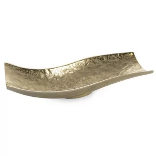 Misa patera metalowa PEDRO 39X16X9 złota - Tace i patery - miniaturka - grafika 1