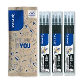 Wkłady do długopisów - Zestaw 9x wkład PILOT Frixion 0,5 czarny - miniaturka - grafika 1