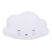Wyposażenie pokoiku dziecięcego - A Little Lovely Company A Little Lovely Company - Mała lampka Śpiąca Chmurka - miniaturka - grafika 1