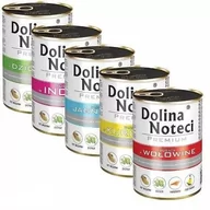 Mokra karma dla psów - Dolina Noteci PREMIUM MIX Smaków 5 x 400g - miniaturka - grafika 1