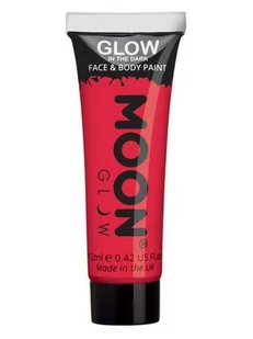 Moon Glow, Farbka do malowania twarzy i ciała, czerwona, 12 ml - Charakteryzacja - miniaturka - grafika 1