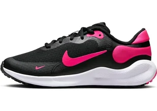 Nike Revolution 7 Obuwie turystyczne Czarny/hiper różowy-biały 36.5 - Buty dla dziewczynek - miniaturka - grafika 1