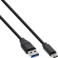 Kable USB - Kabel USB InLine USB-A - USB-C 1 m Czarny B-35711 - miniaturka - grafika 1