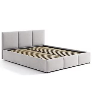 Łóżko tapicerowane 160×200 z pojemnikiem na pościel, Beżowe HLR-5 Nela - Łóżka - miniaturka - grafika 1