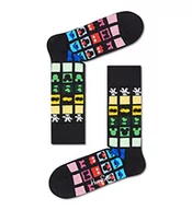 Skarpetki męskie - Happy Socks Keep It Together Sock, kolorowe i zabawne, Skarpety dla kobiet i mężczyzn, Czarny-Niebieski-Czerwony-Biały-Żółty-Zielony (36-40) - miniaturka - grafika 1