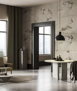 100x50 cm DS - (cappuccino, czarne kruszywo) - płyta beton architektoniczny ultralekka - Elewacje - miniaturka - grafika 1