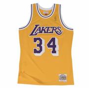 Koszykówka - Mitchell & Ness, T-shirt męski, NBA LA Lakers Shaquille O'Neal Swingman, rozmiar XL - miniaturka - grafika 1