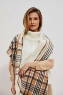 Apaszki i szaliki damskie - Ciepły szal w kratę - miniaturka - grafika 1