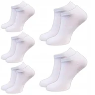 Skarpetki męskie - SKARPETY MĘSKIE STOPKI BAWEŁNIANE BIAŁE NISKIE SKARPETKI 5 PAR 43-46 - miniaturka - grafika 1