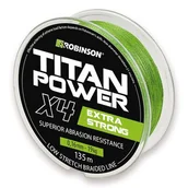 Żyłki wędkarskie - Plecionka ROBINSON Titan Power X4 0.22 mm / 135 m Jasnozielony - miniaturka - grafika 1
