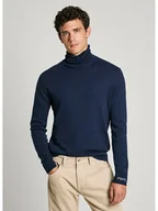 Swetry męskie - Pepe Jeans Sweter "New Andre" w kolorze granatowym - miniaturka - grafika 1