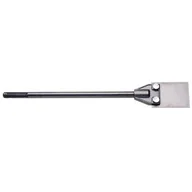 Dłuta - Jufisto Dłuto płaskie 18 x 400 mm z płytką ze stali Hadfielda 100 x 75 mm chwyt SDS-max - miniaturka - grafika 1