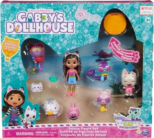 GABBY'S DOLLHOUSE KOCI DOMEK GABI ZESTAW DELUXE 11 ELEMENTÓW FIGURKI - Figurki dla dzieci - miniaturka - grafika 1