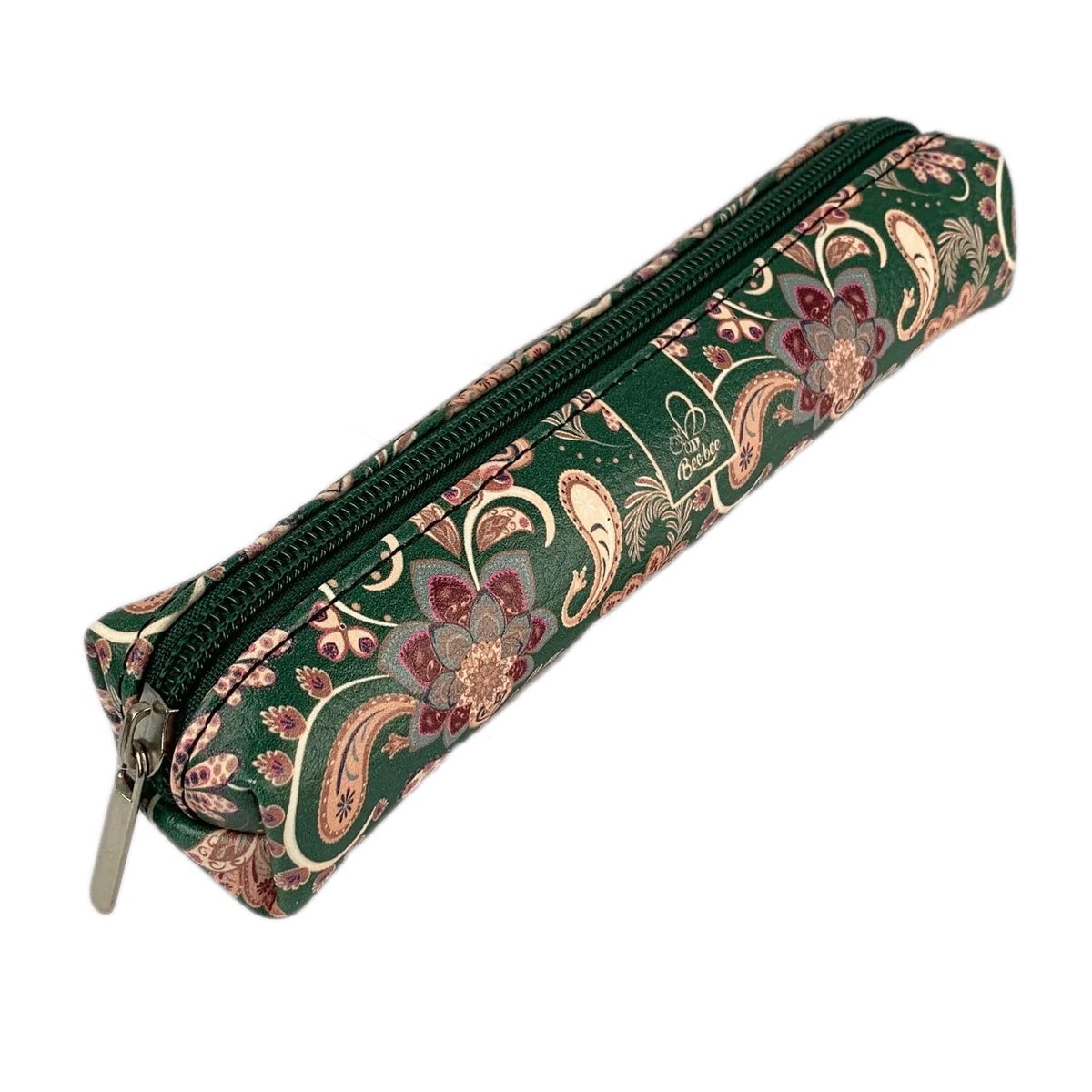 EV-Corp, Piórnik Mini Prostokąt Paisley Kwiaty Green