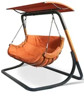 Fotele ogrodowe wiszące - Elior Dwuosobowy fotel ogrodowy z daszkiem Z8-A66 - miniaturka - grafika 1