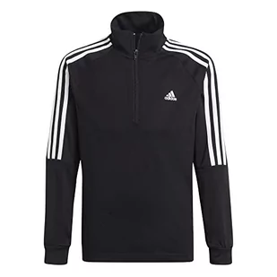 Adidas Bluza chłopięca, czarny/biały, 7 Lat GS8905 - Bluzy dla chłopców - miniaturka - grafika 1