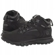 Buty trekkingowe męskie - Buty Trekkingowe Skórzane Nubuk Męskie Timberland Czarne - miniaturka - grafika 1