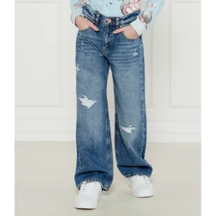 Guess Jeansy Loose fit - Spodnie i spodenki dla dziewczynek - miniaturka - grafika 1
