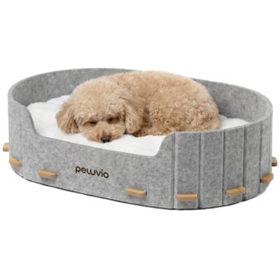 Legowisko dla psa PELUVIO Cospo Szary XL 80 x 48 x 17 cm