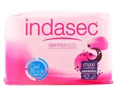 Podpaski - Podpaski urologiczne Indasec Dermoseda Good Night Incontinence Compress Maxi 12 Units (8410520039817) - miniaturka - grafika 1