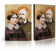 Ikony i obrazy sakralne - Ikona religijna Św. Maria i Ludwik Martin - Święci Małżonkowie - miniaturka - grafika 1