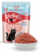 Mokra karma dla kotów - Lucky Lou Lifestage Adult Drób i wołowina saszetka 300g - miniaturka - grafika 1