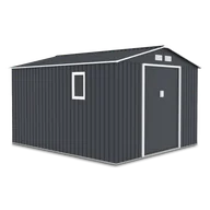 Altany ogrodowe - Domek na narzędzia HUDSON 9x10 Cold Grey - miniaturka - grafika 1