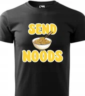 Piżamy damskie - Piżama Męska Czarna Koszulka + Szare Spodenki BANANCIAGA Wzory Rozmiar M - miniaturka - grafika 1