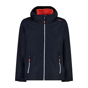CMP - Kid G Jacket Fix Hood Detachble Inn.Jacket, Girl, Black Blue, 104 - Kurtki i płaszcze dla dziewczynek - miniaturka - grafika 1