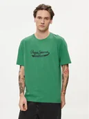 Koszulki męskie - Pepe Jeans T-Shirt Claude PM509390 Zielony Regular Fit - miniaturka - grafika 1
