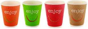 Kubek papierowy kolorowy ENJOY 300 ml, 40 sztuk - Naczynia i sztućce jednorazowe - miniaturka - grafika 1